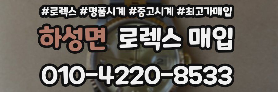 하성면 로렉스 매입