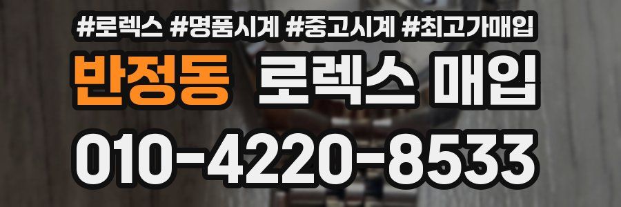 반정동 로렉스 매입