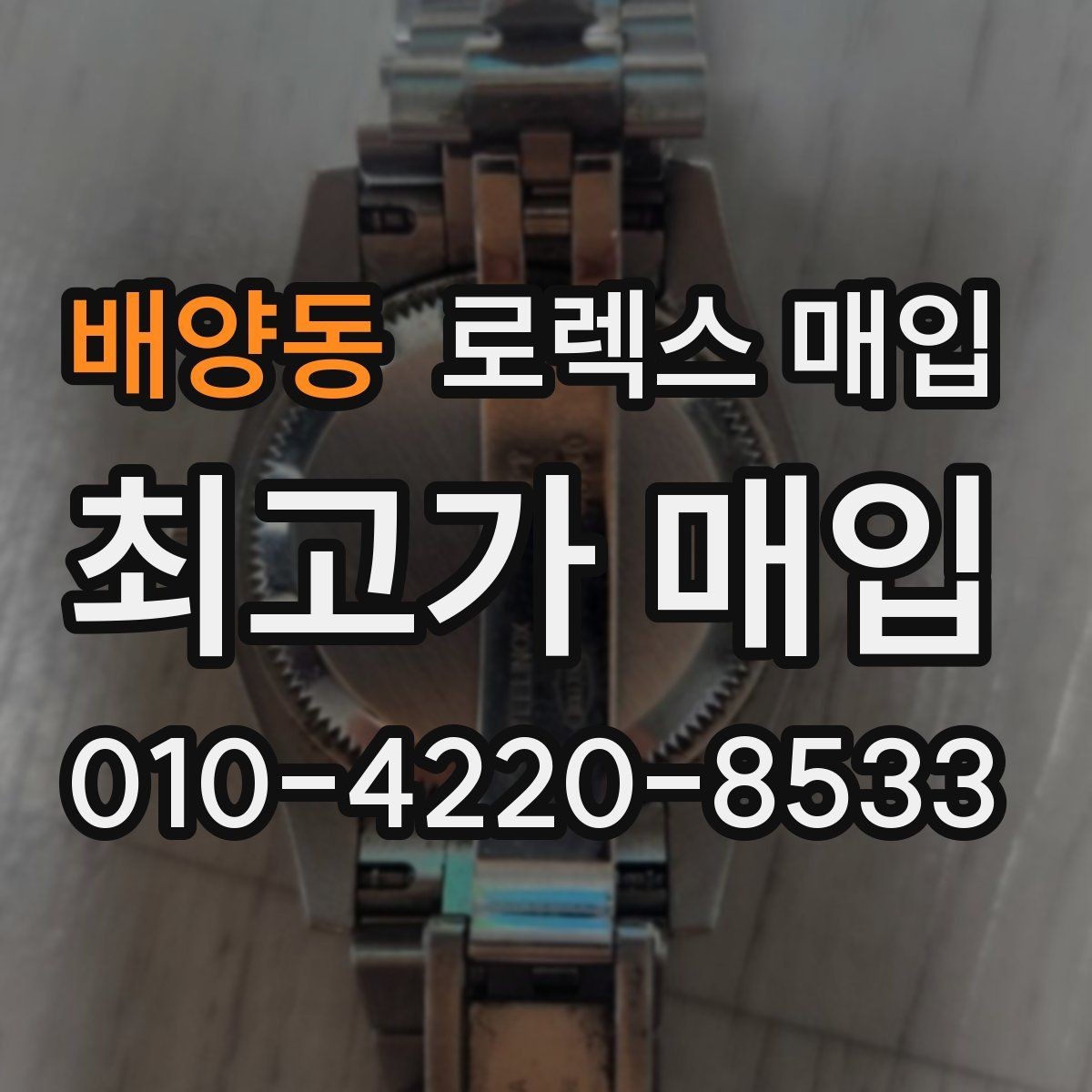 배양동 로렉스 매입 다이얼 먼지 유입이 보이면 어떻게 될까
