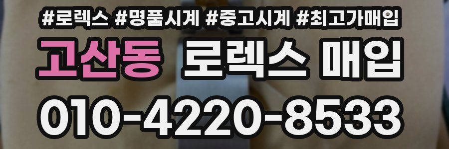 고산동 로렉스 매입