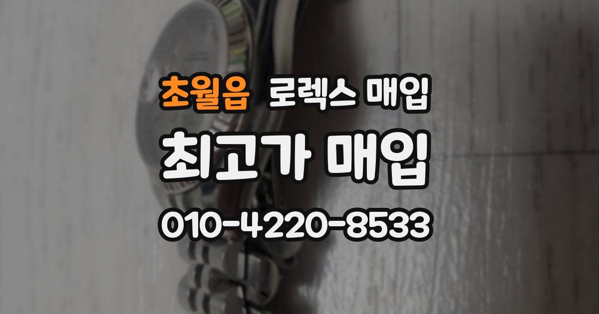 초월읍 로렉스 매입