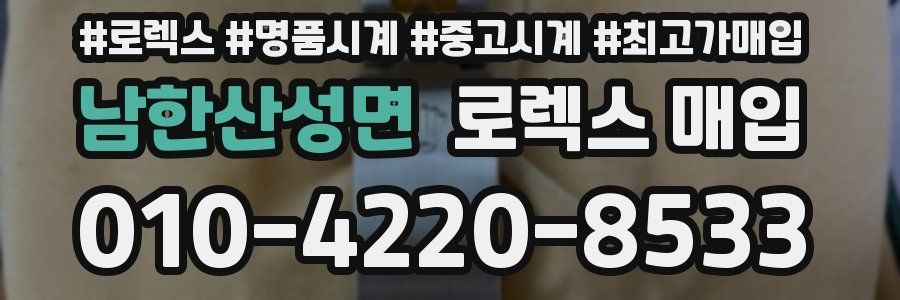 남한산성면 로렉스 매입