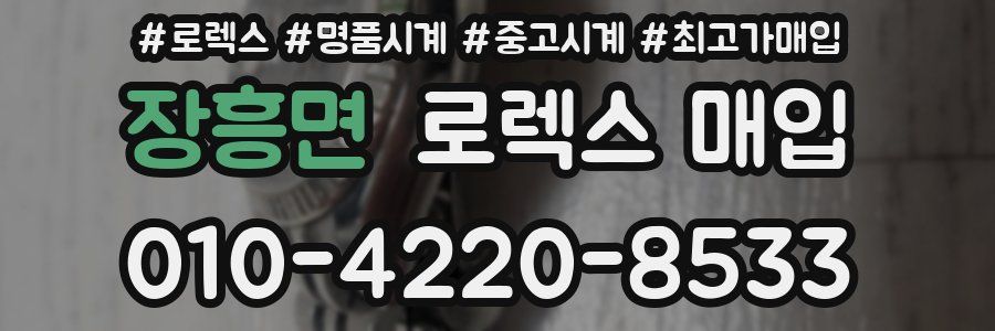 장흥면 로렉스 매입