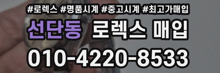 선단동 로렉스 매입