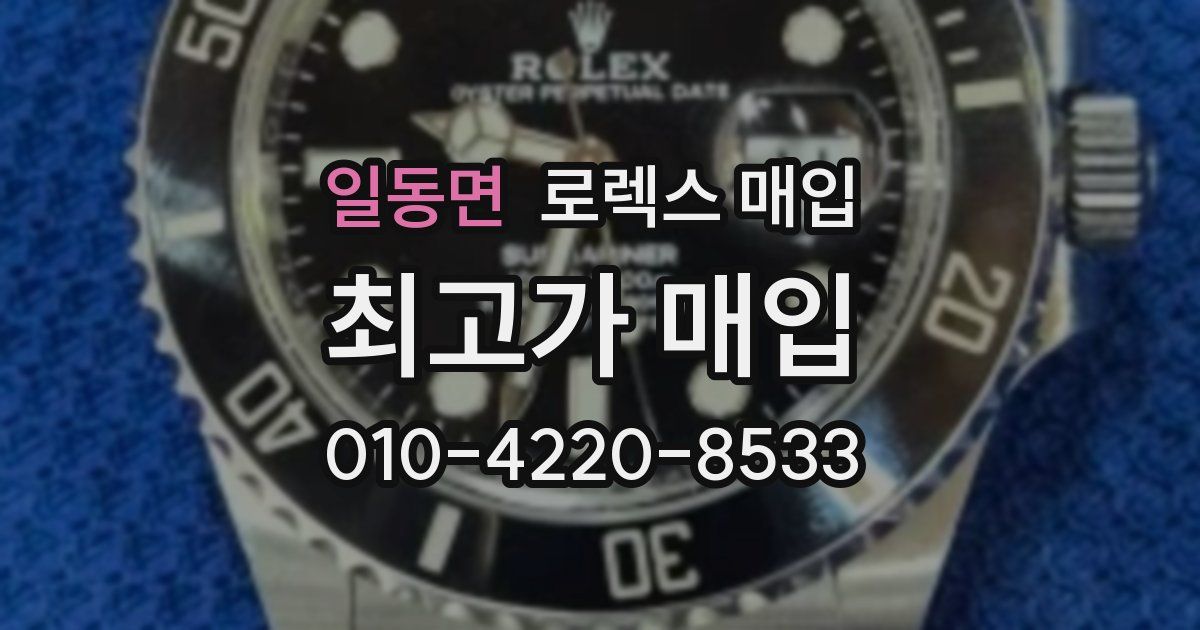 일동면 로렉스 매입