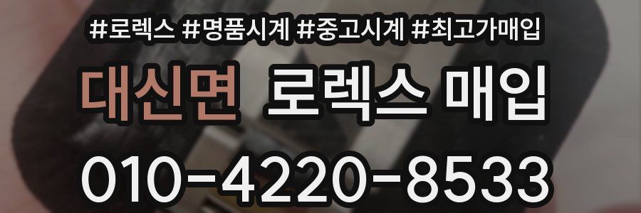 대신면 로렉스 매입