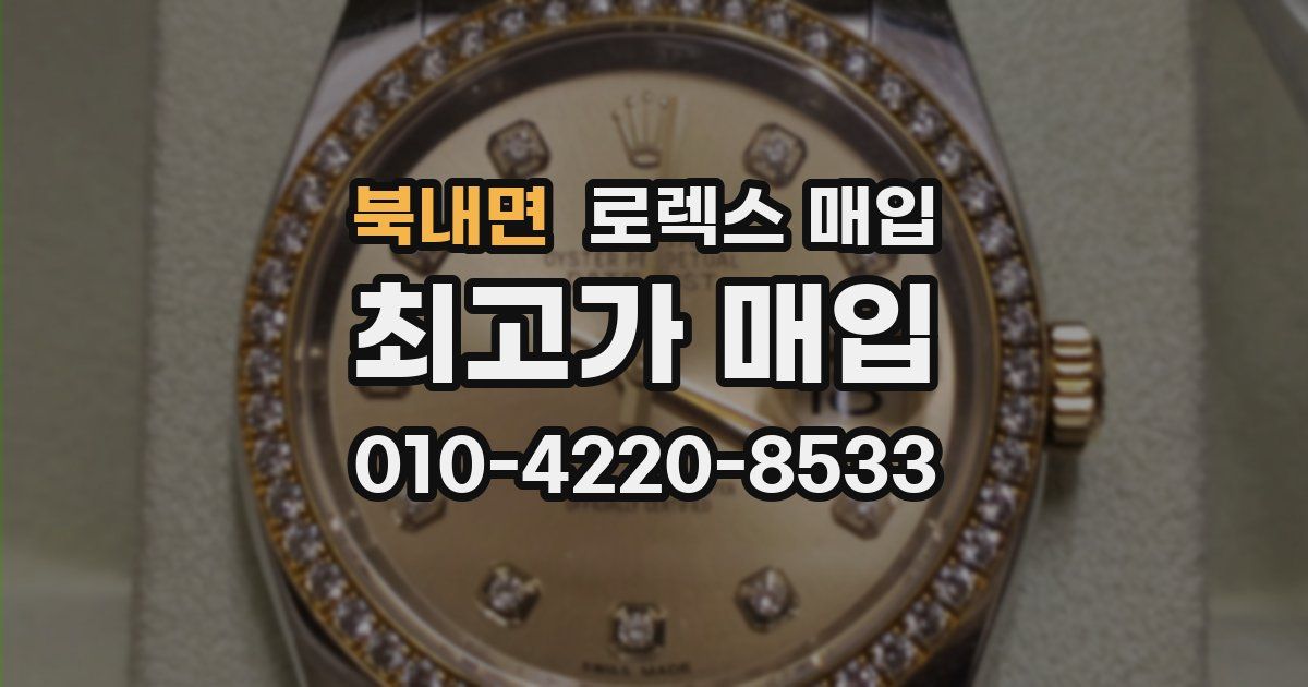 북내면 로렉스 매입