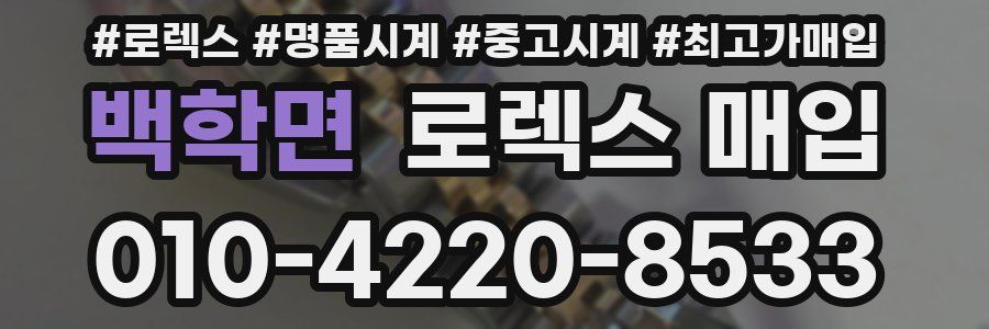 백학면 로렉스 매입