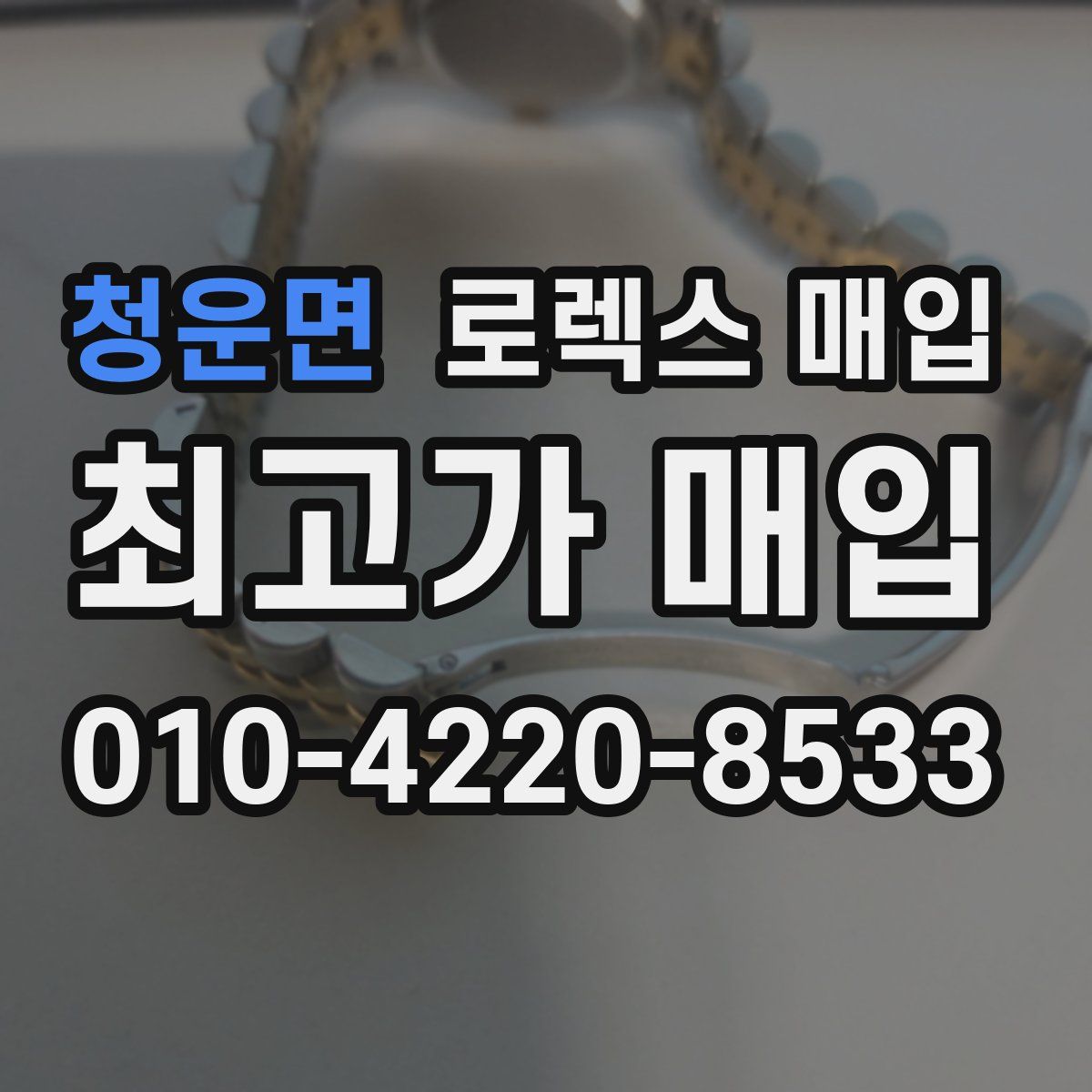 청운면 로렉스 매입