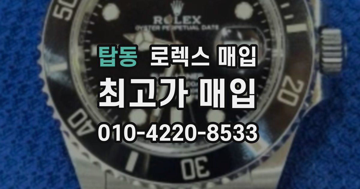 탑동 로렉스 매입