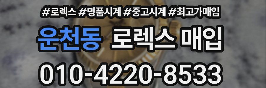 운천동 로렉스 매입