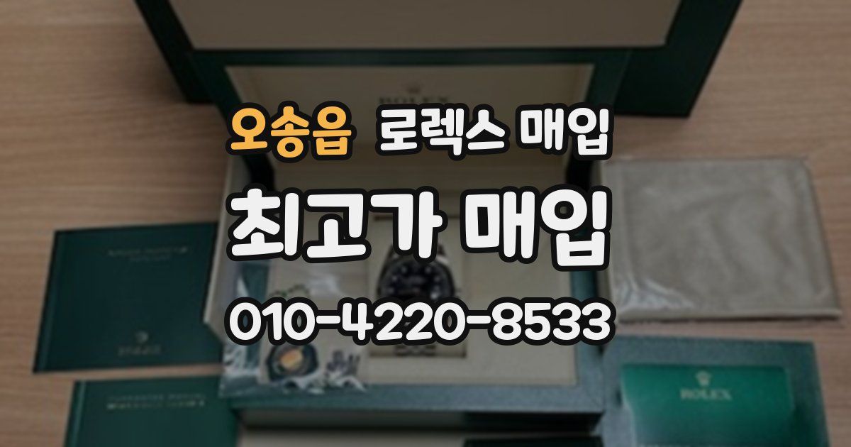 오송읍 로렉스 매입