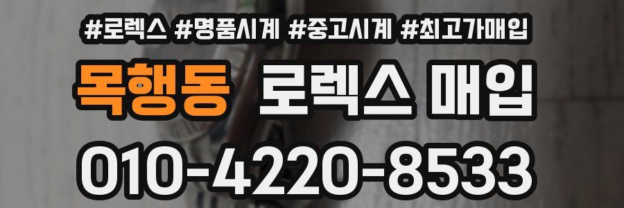 목행동 로렉스 매입