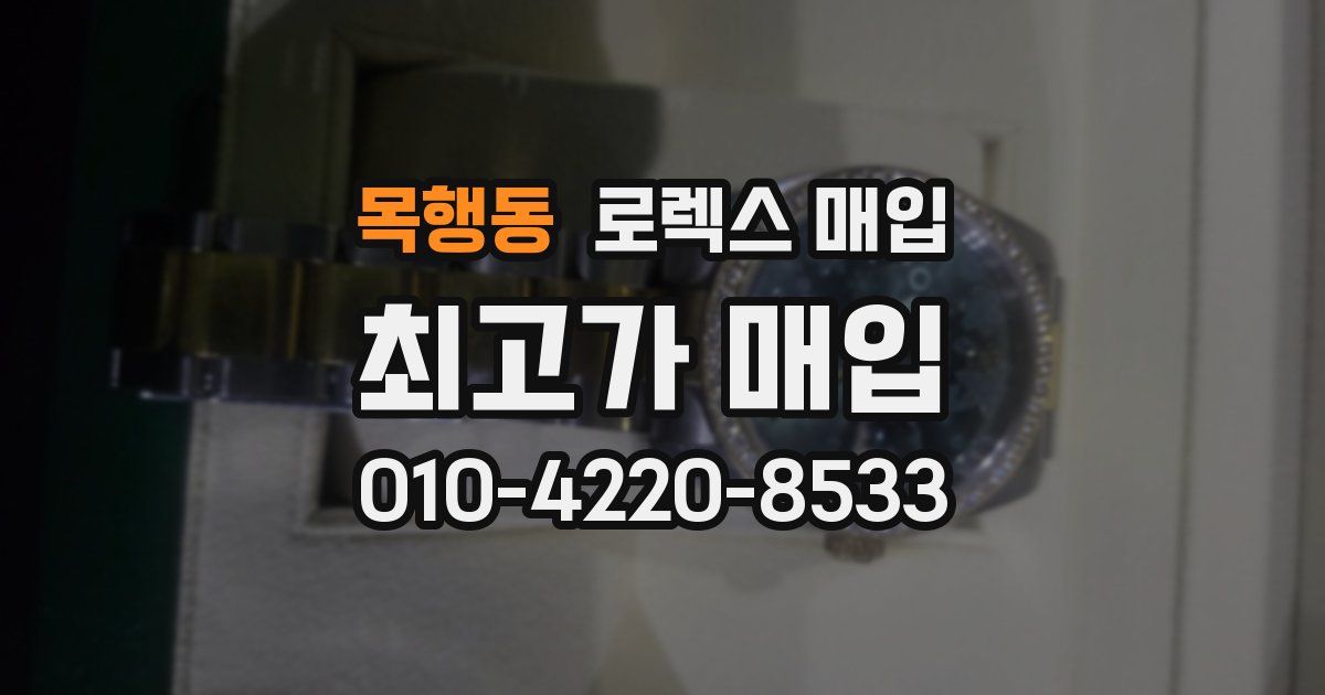 목행동 로렉스 매입