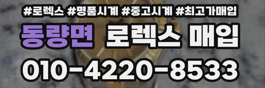 동량면 로렉스 매입