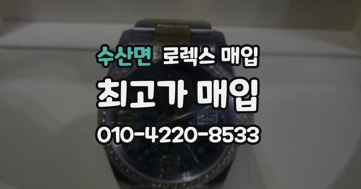 수산면 로렉스 매입