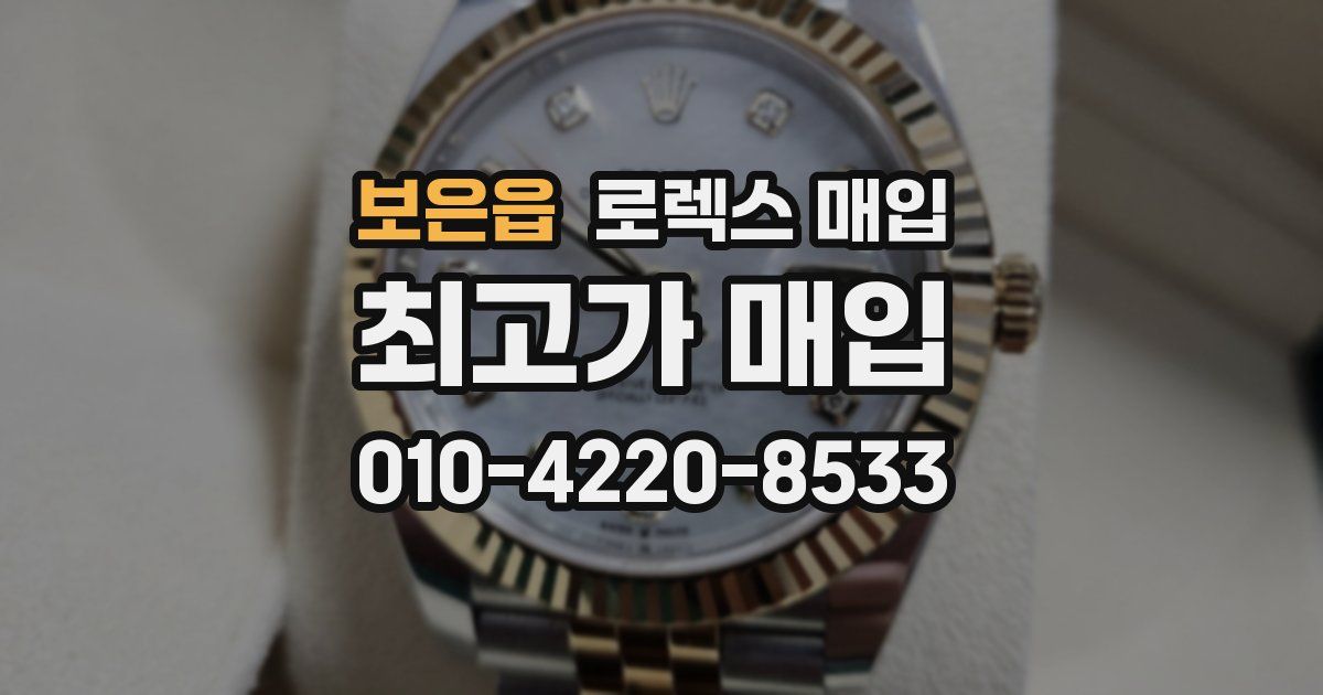 보은읍 로렉스 매입