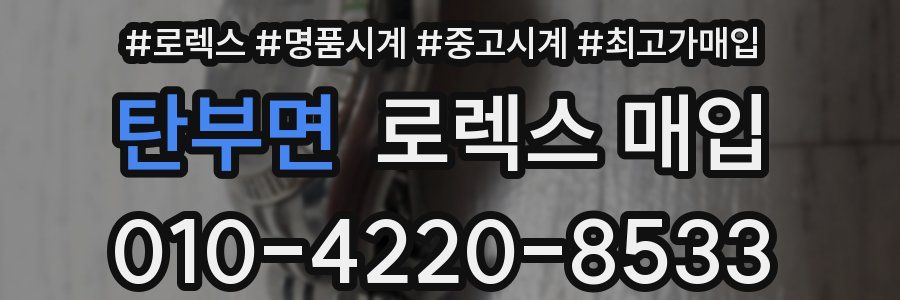 탄부면 로렉스 매입