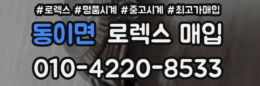 동이면 로렉스 매입