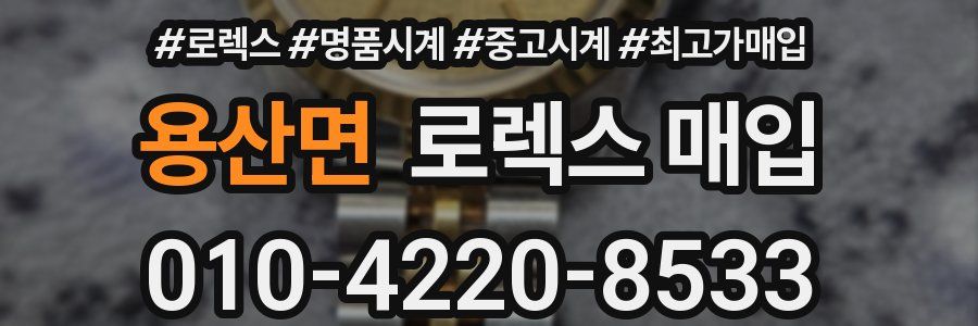 용산면 로렉스 매입