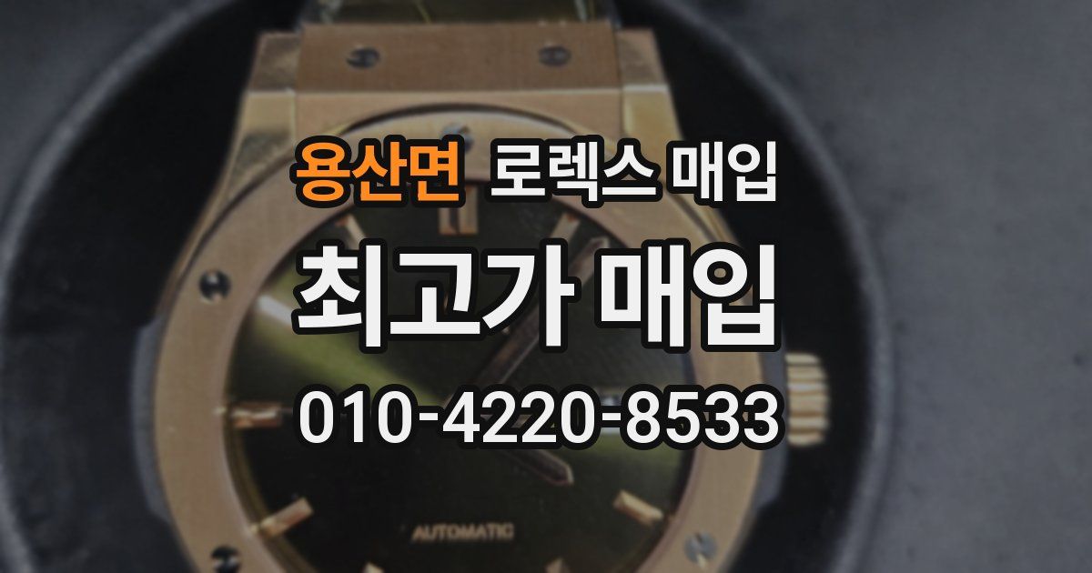 용산면 로렉스 매입