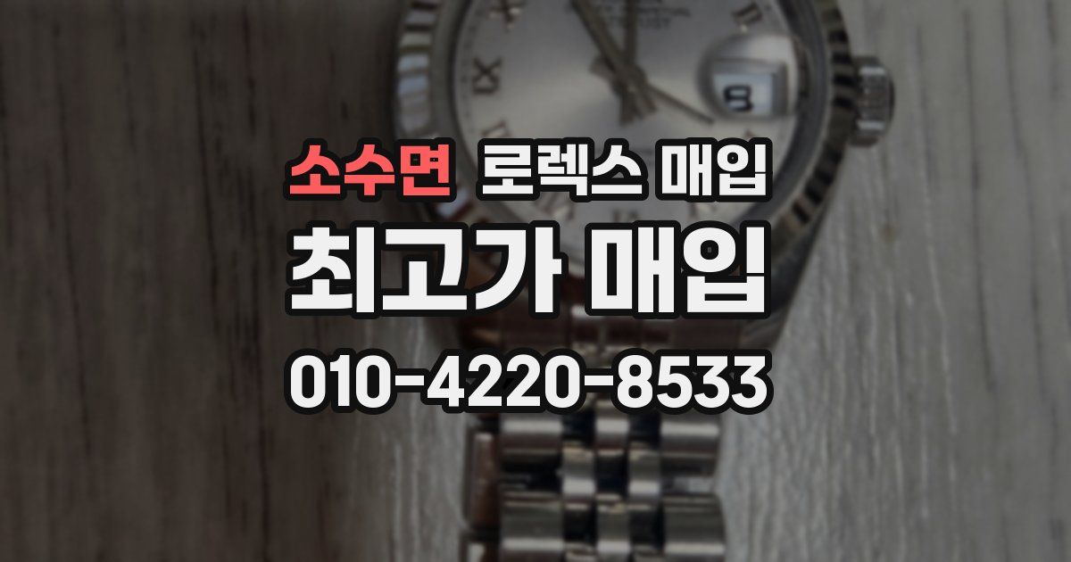 소수면 로렉스 매입