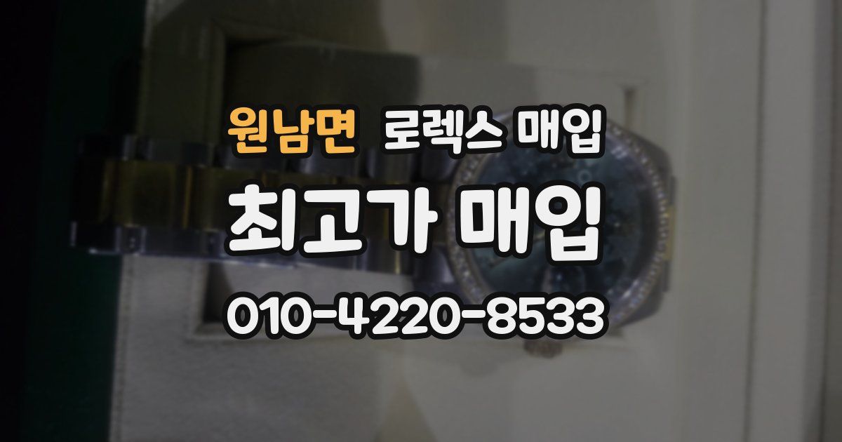 원남면 로렉스 매입