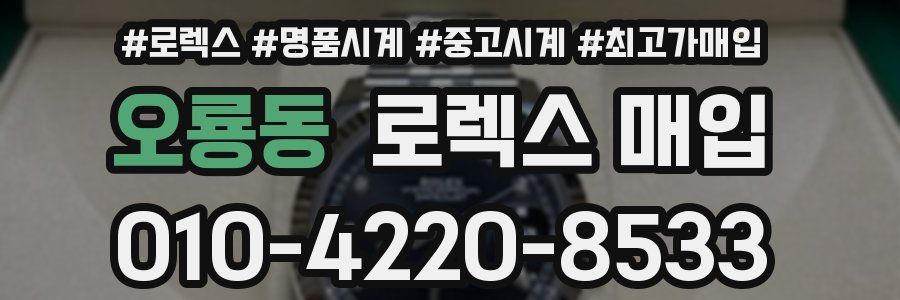 오룡동 로렉스 매입