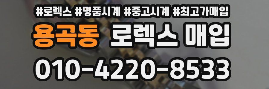 용곡동 로렉스 매입