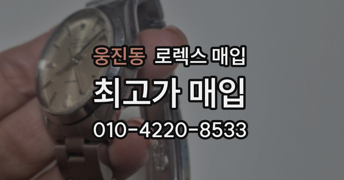 웅진동 로렉스 매입