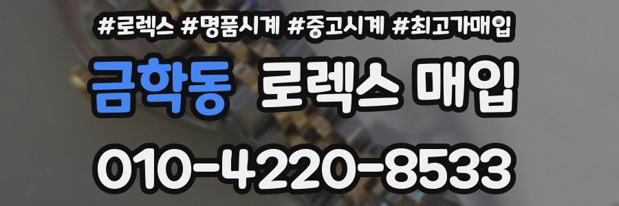 금학동 로렉스 매입