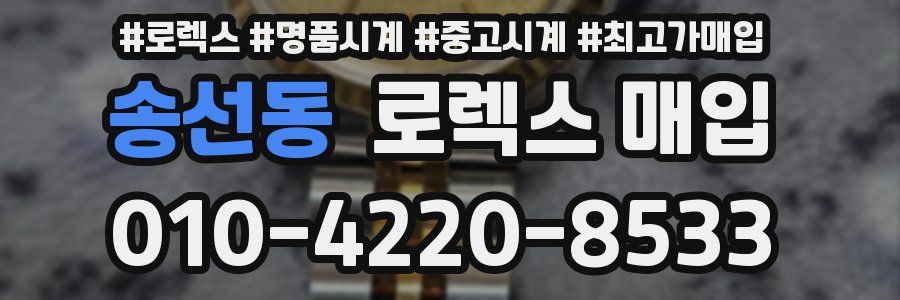 송선동 로렉스 매입