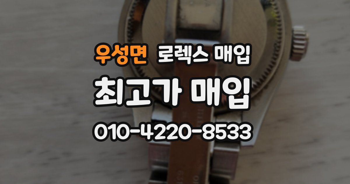 우성면 로렉스 매입