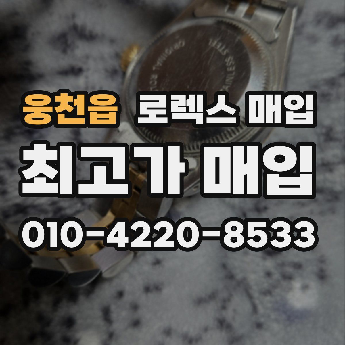 웅천읍 로렉스 매입
