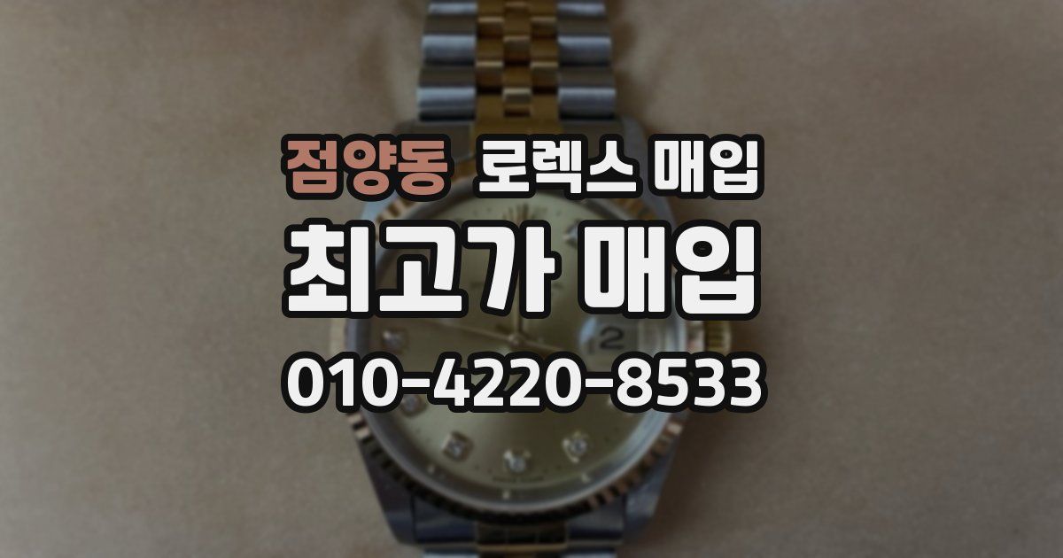 점양동 로렉스 매입