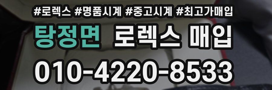 탕정면 로렉스 매입