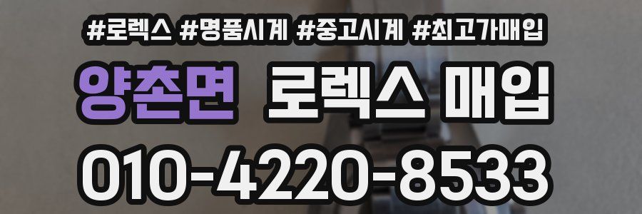 양촌면 로렉스 매입