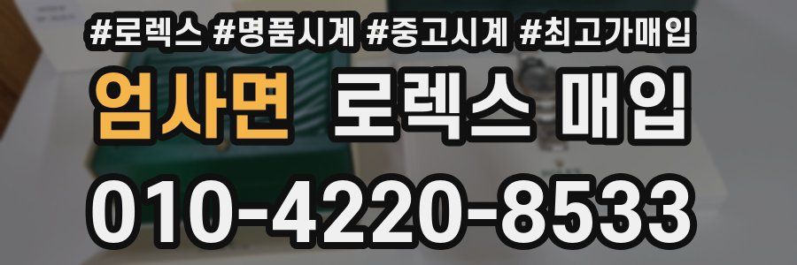 엄사면 로렉스 매입