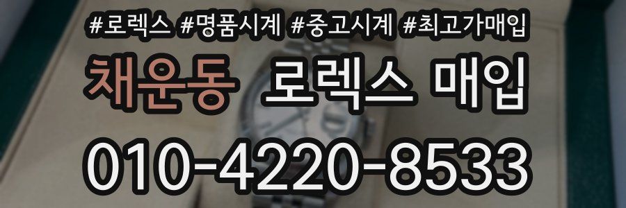 채운동 로렉스 매입