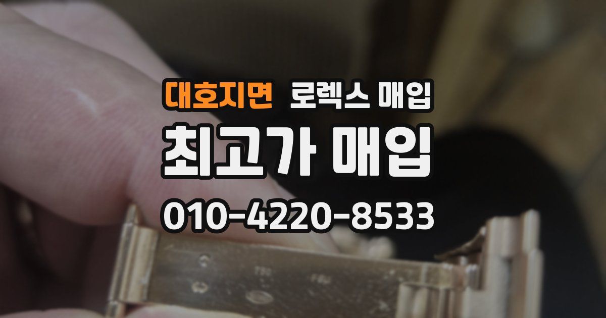 대호지면 로렉스 매입