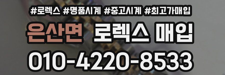 은산면 로렉스 매입