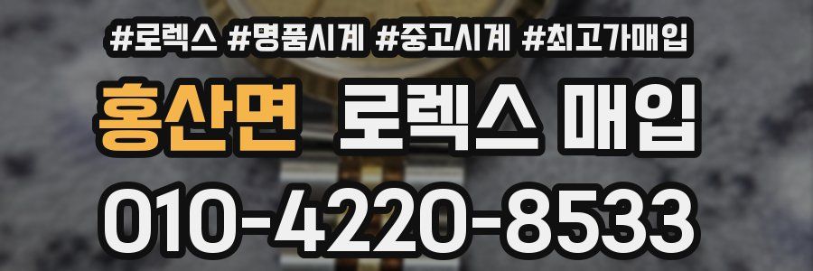 홍산면 로렉스 매입