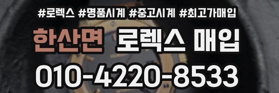 한산면 로렉스 매입