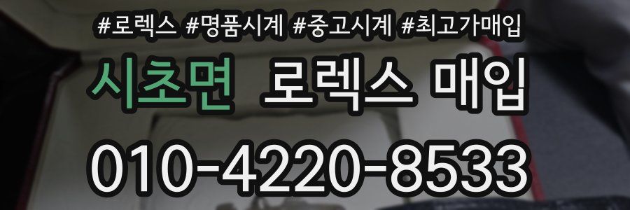 시초면 로렉스 매입
