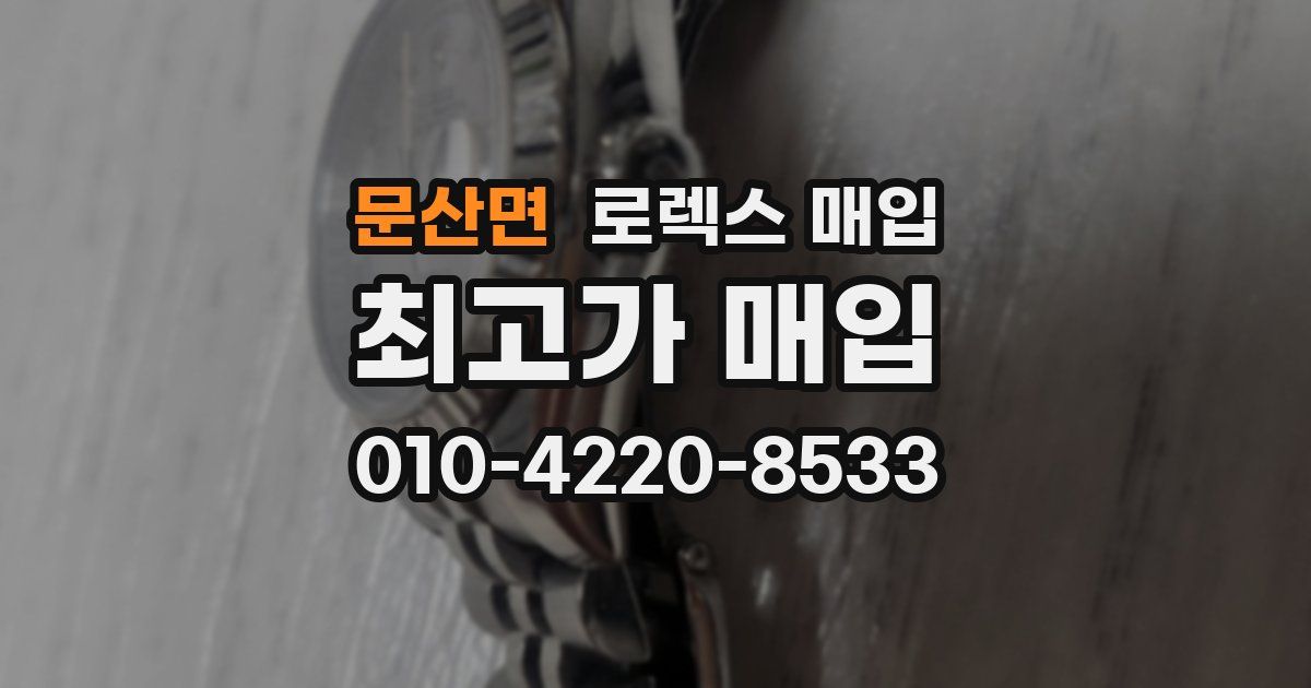 문산면 로렉스 매입