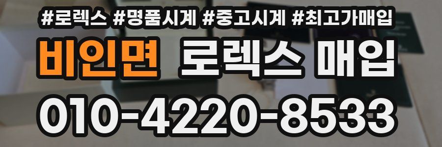 비인면 로렉스 매입
