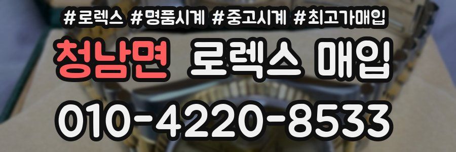 청남면 로렉스 매입