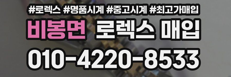 비봉면 로렉스 매입