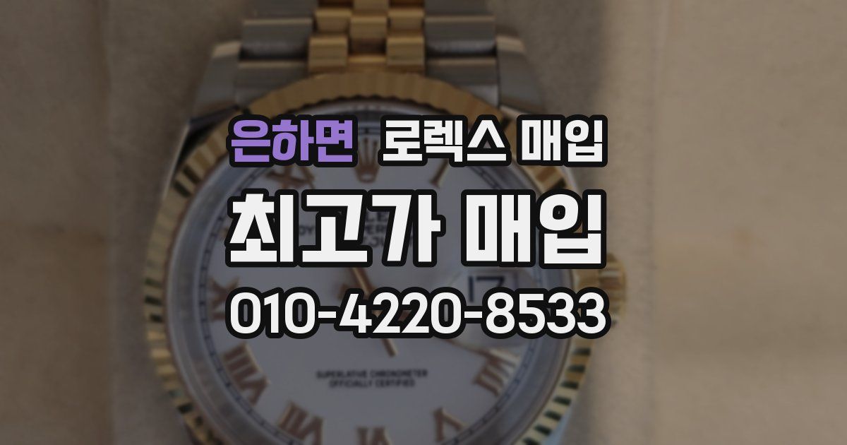 은하면 로렉스 매입