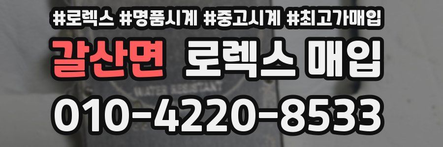 갈산면 로렉스 매입